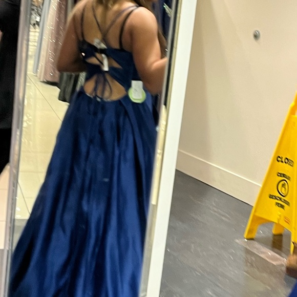 Blue dress! Only worn to try on but ended up getting a new one instead. - Picture 3 of 3